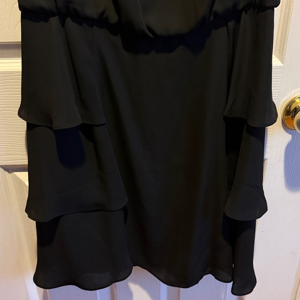 Banana Republic Black Layered Dress - Picture 2 of 4